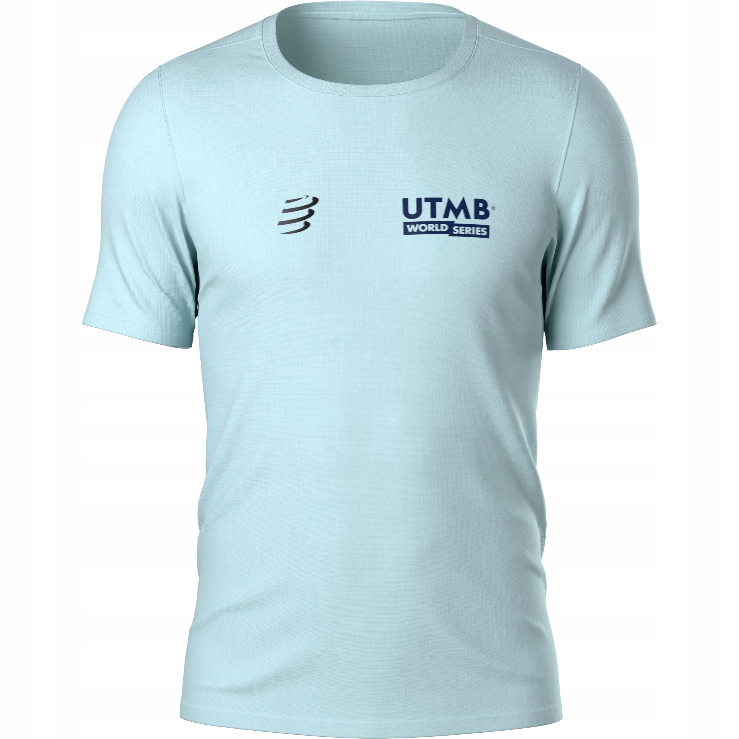 Koszulka Termoaktywna Męska do Biegania Compressport Training Utmb Blue S