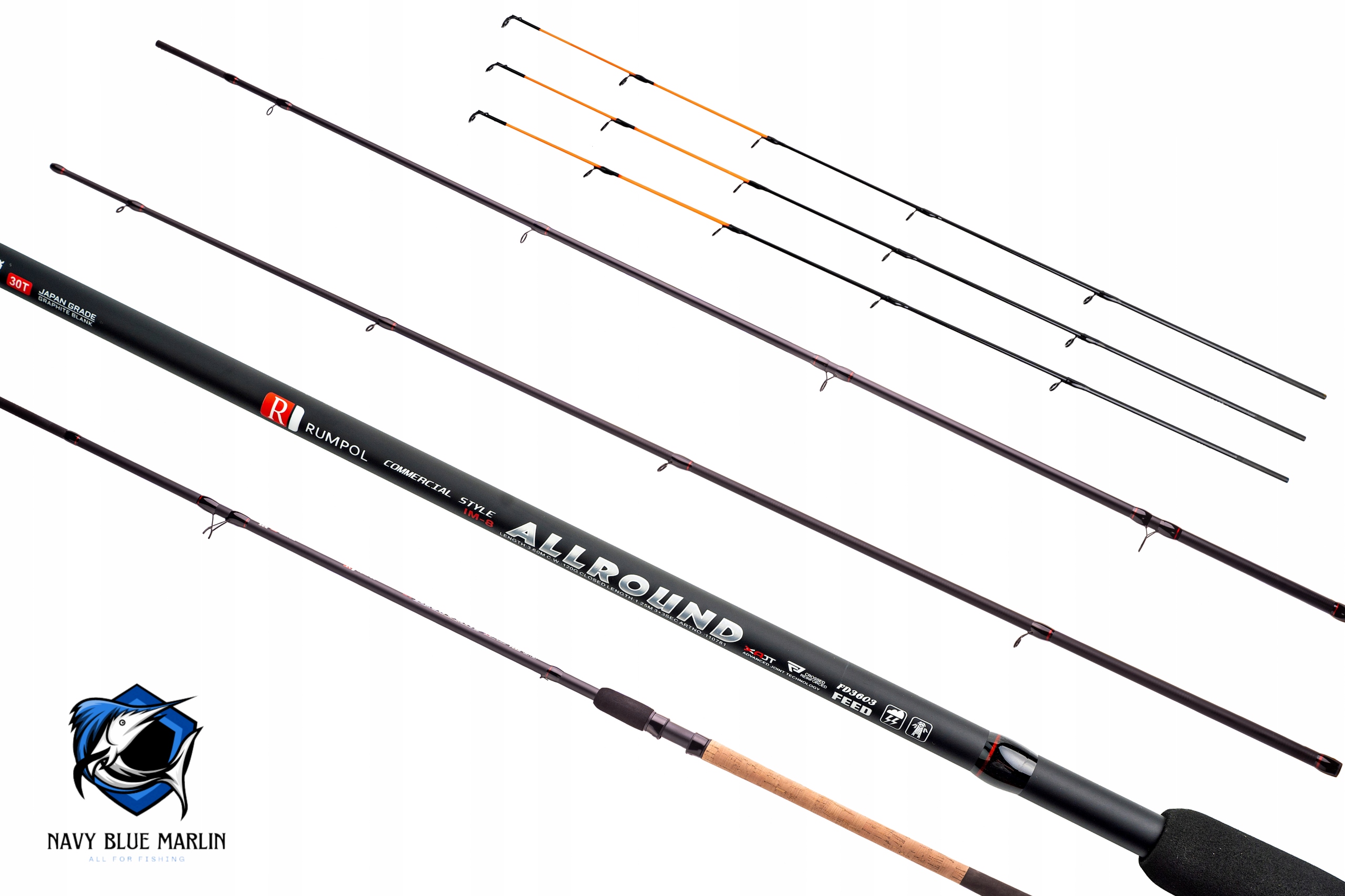 Prut Feeder Allround 3.9M 120G 3+3 Sec Rumpol Kvalita Dárek!!