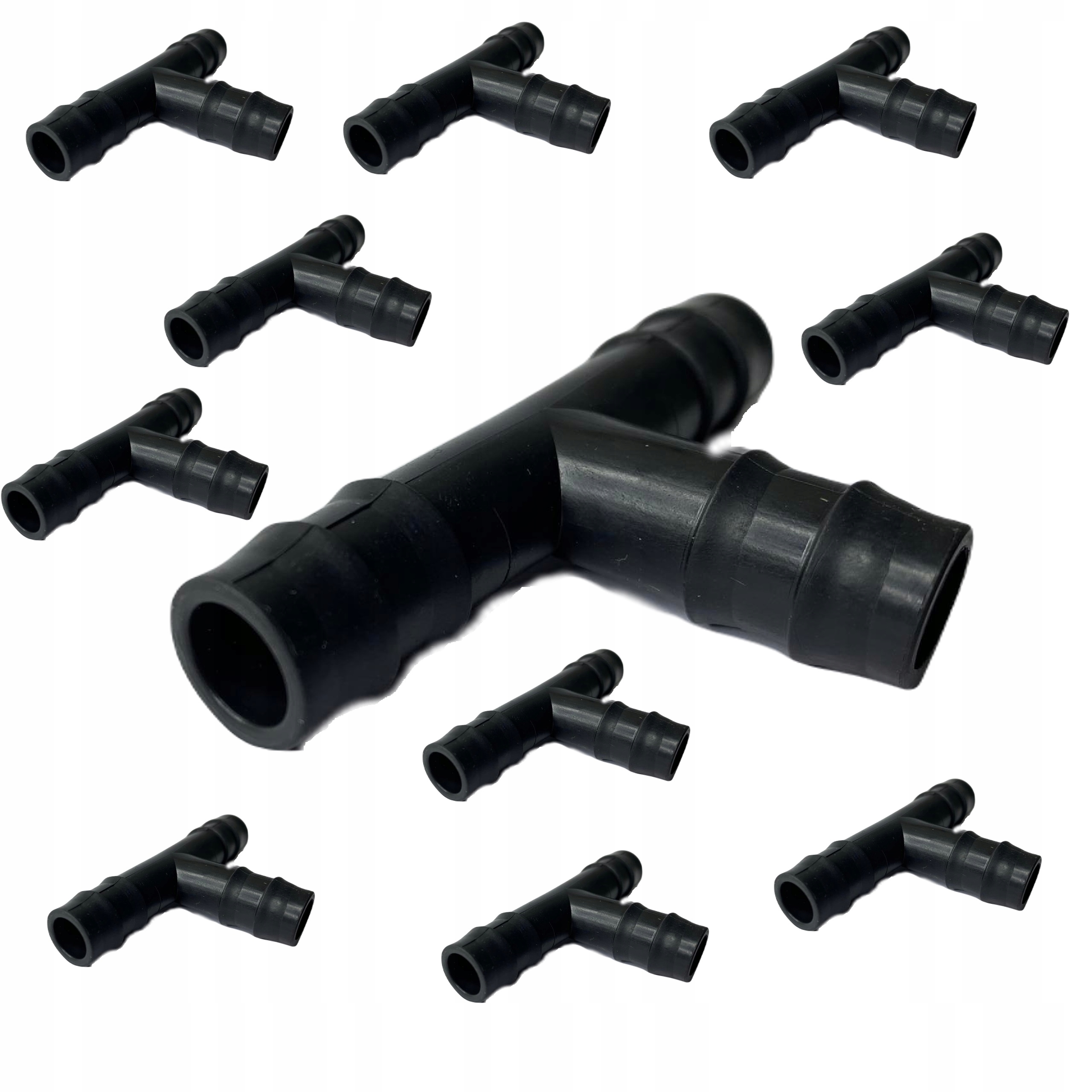 TRÓJNIK Rozgałęziacz DO LINII KROPLUJĄCEJ WTYK NA WĄŻ 16mm 10 szt