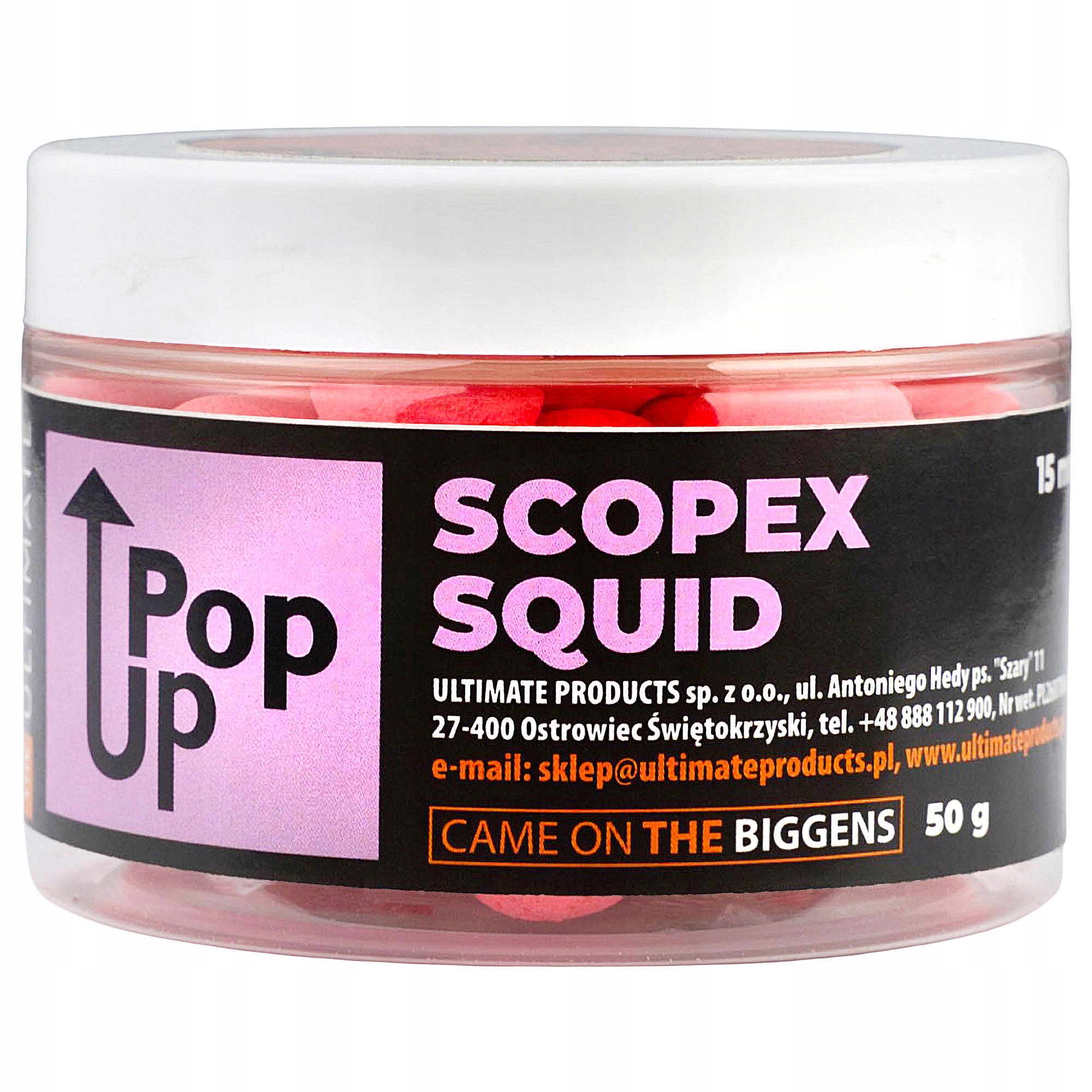 Kulki Pop Up Ultimate Products Scopex Squid 15mm