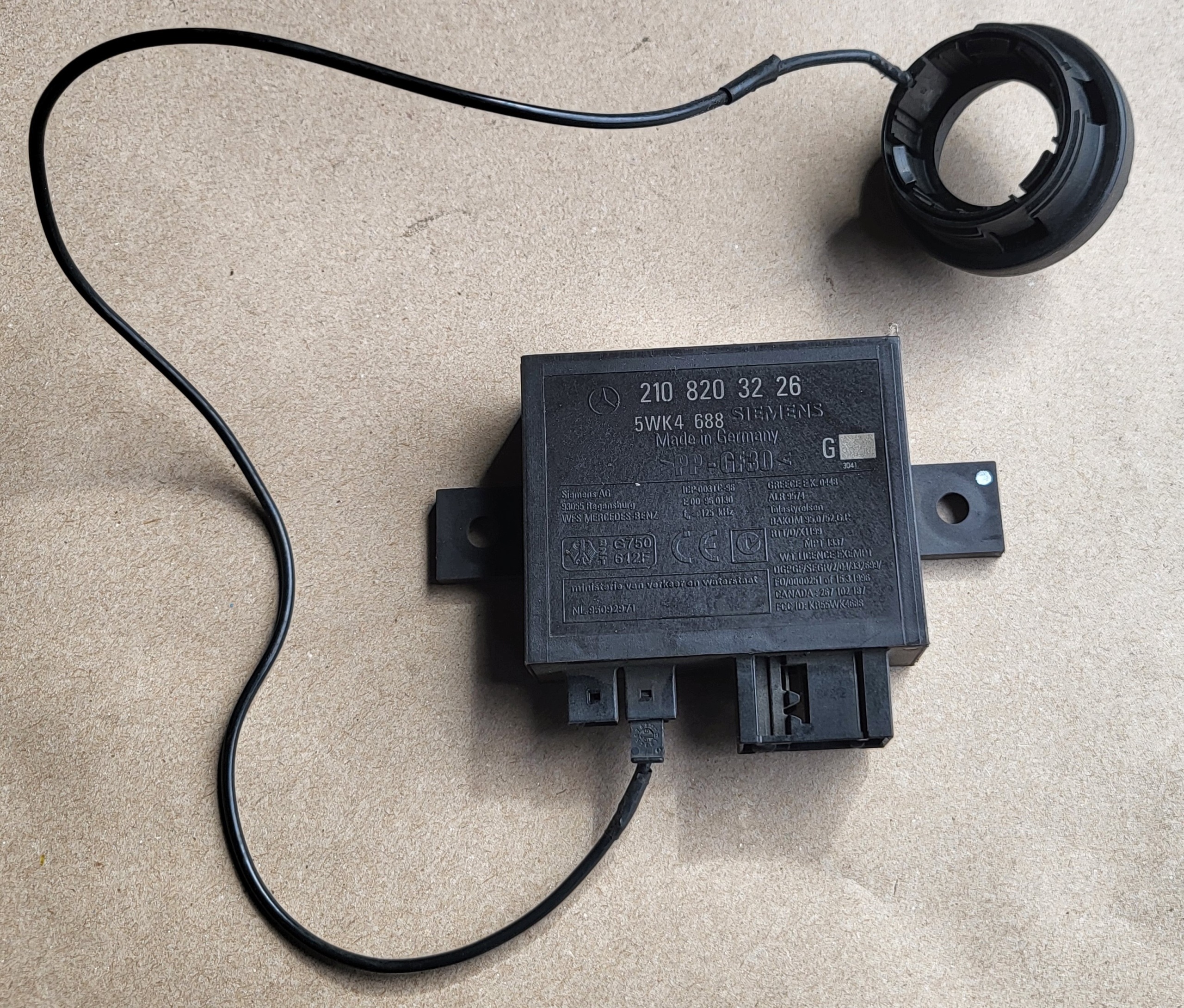 IMMOBILISER module control unit IMMOBILIZER PENTLA MERCEDES E-KL W210 OE EU