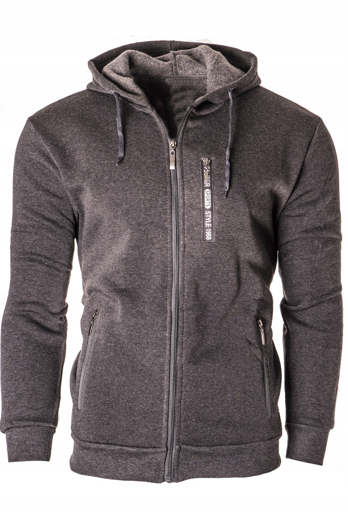 L - CIEPŁA ROZPINANA BLUZA MĘSKA R2696