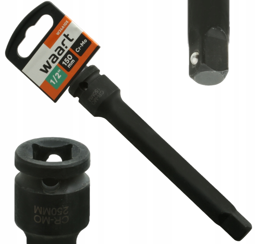 Przedłużka Udarowa 1/2" 150 MM 15 CM Do Nasadek Kluczy Udarowych Do Kół