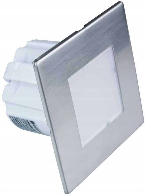 

Lampka schodowa Led 230V, kwadrat, srebrna YCB177S