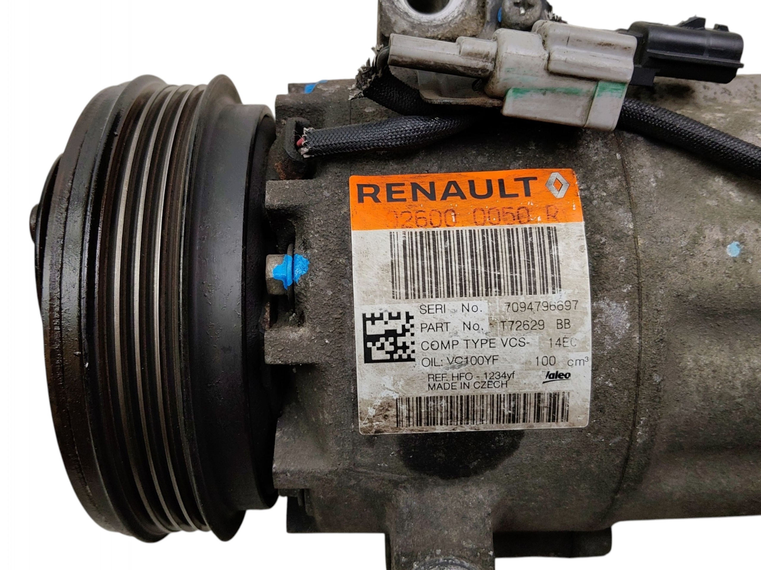 compressor compressor; of the air conditioning RENAULT CLIO IV 4 926000050R
