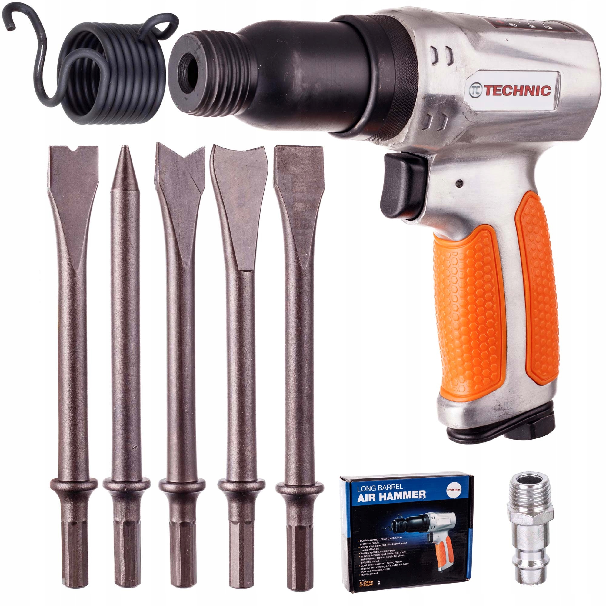 Pneumatické Příklepové Kladivo 5 X Hroty Sekáče Řezačky Uchycení Hex