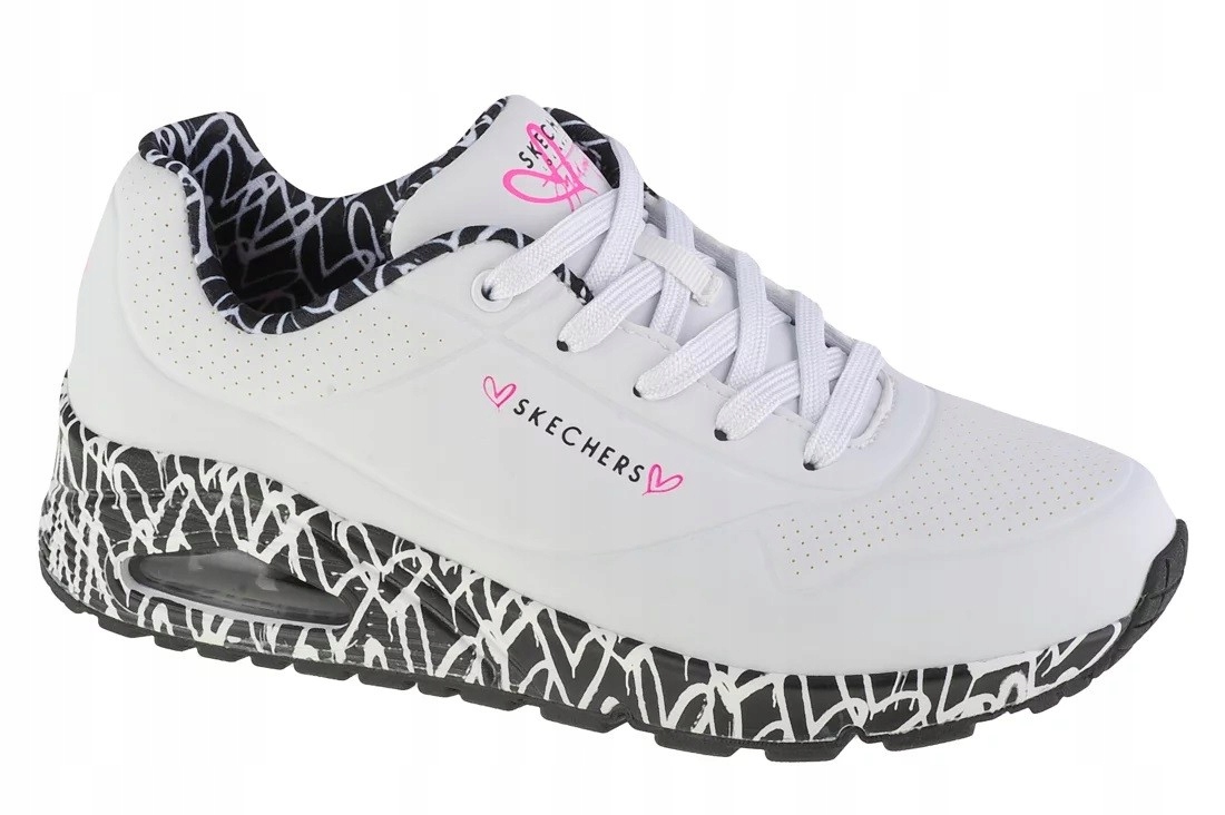Dámské boty Skechers Uno-Loving Love bílé 155506-WBK