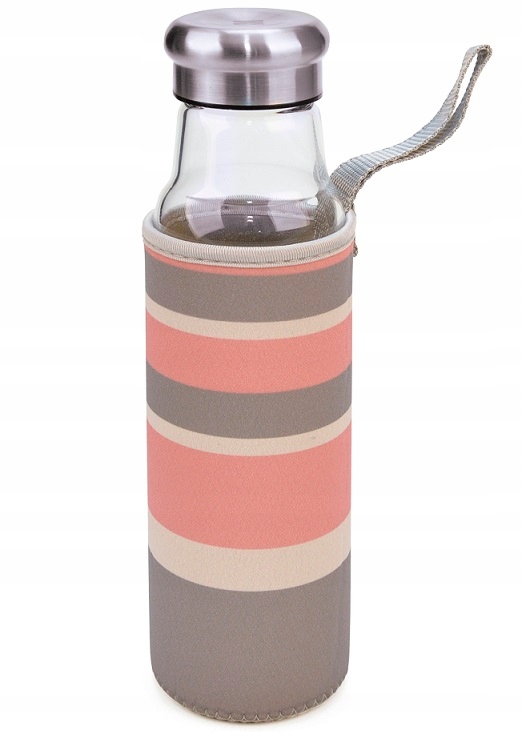 

Premium Szklana Butelka Bidon 550ml Pokrowiec Ir