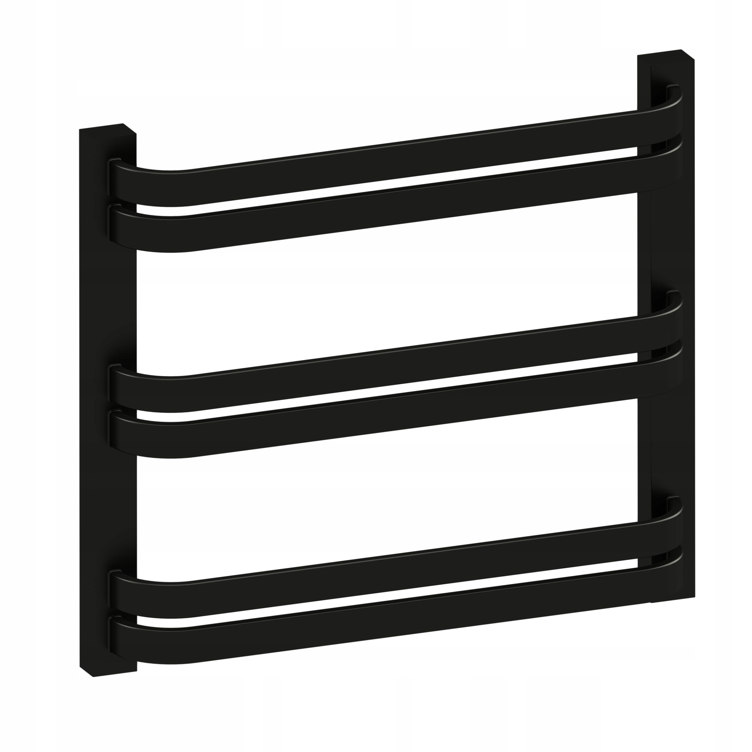 Dekoratívny Radiátor Poľa H470 L540 Čierny Lesk