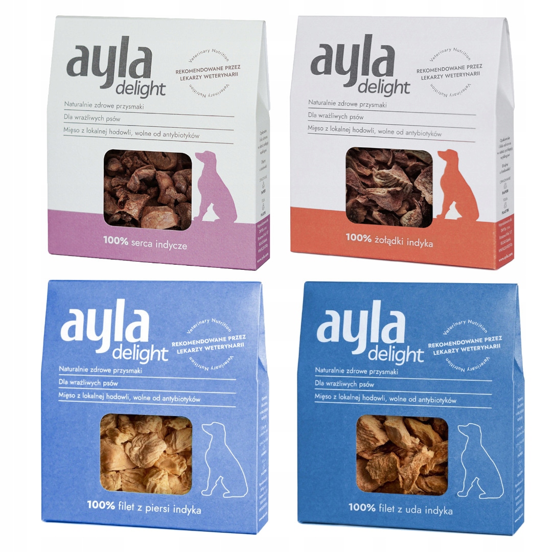 Levně Ayla Delight Mix z krůty 4x28g Lyofilizovaný Psí Pamlsek 100% Maso