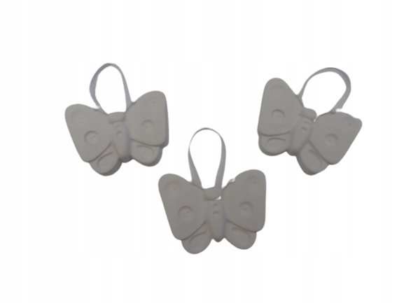 

figurki gipsowe figurka z gipsu motylki motyl 3szt