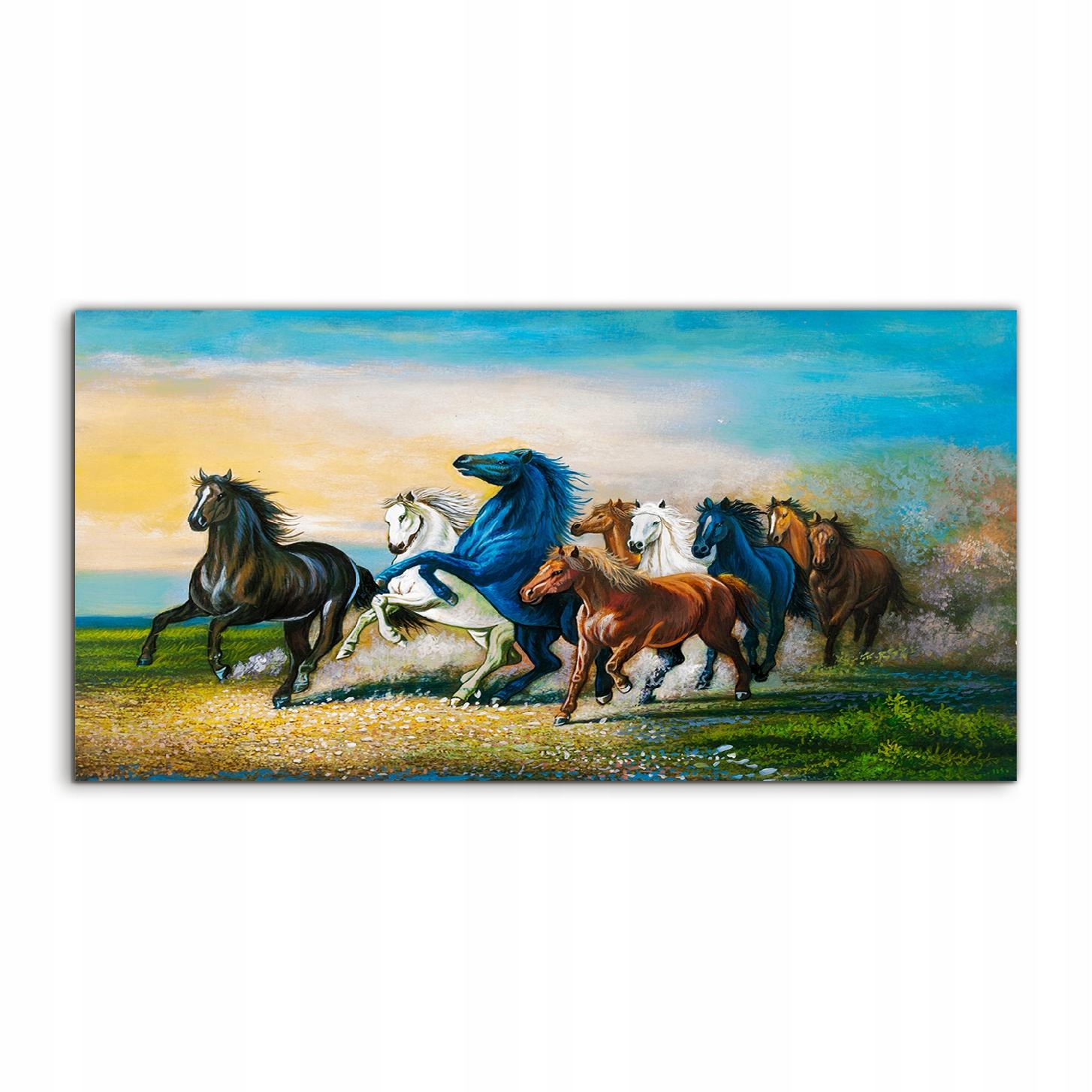 

Obraz akrylowy 120x60 na ścianę Sztuka Galop Konie