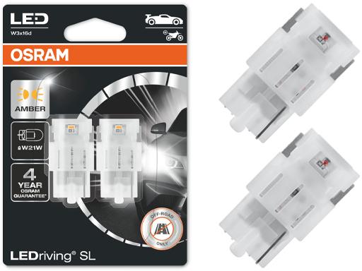 

Osram Ledriving Żarówki W21W Żółte 12V Yellow