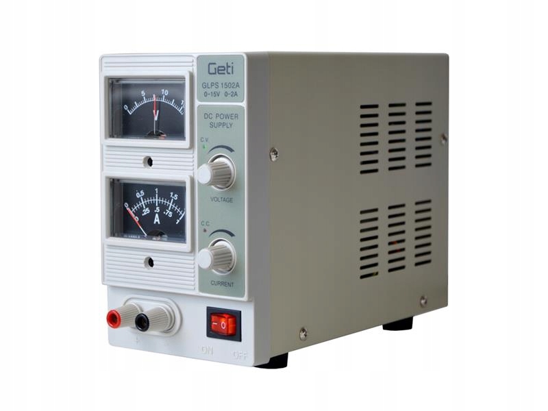 Zdroj laboratorní Geti Glps 1502A 0-15V/ 0-2A