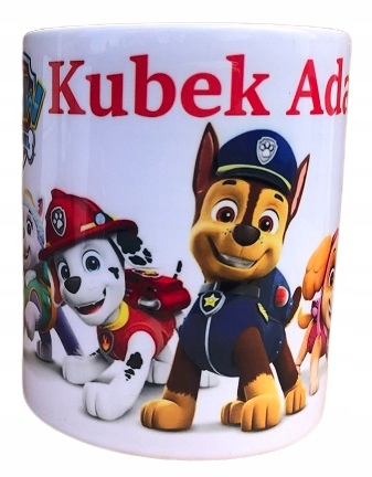 

Kubek Psi Patrol imię bajka kartonik