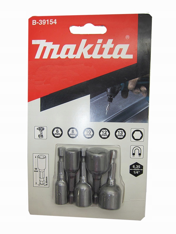 

Makita Zestaw Nasadek Magnetycznych 6 8 10 12 13