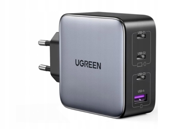 Ugreen Nexode CD226 Nabíječka 100W 3xUSB-C Usb-a Uk Outlet zástrčka