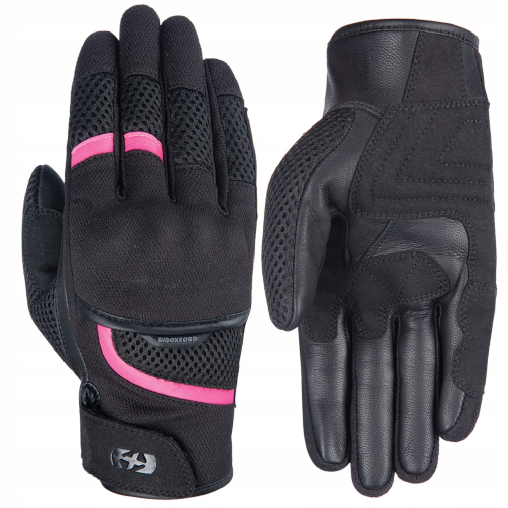 Oxford Damskie Letnie Rękawice Motocyklowe Lady Brisbane Black Pink M