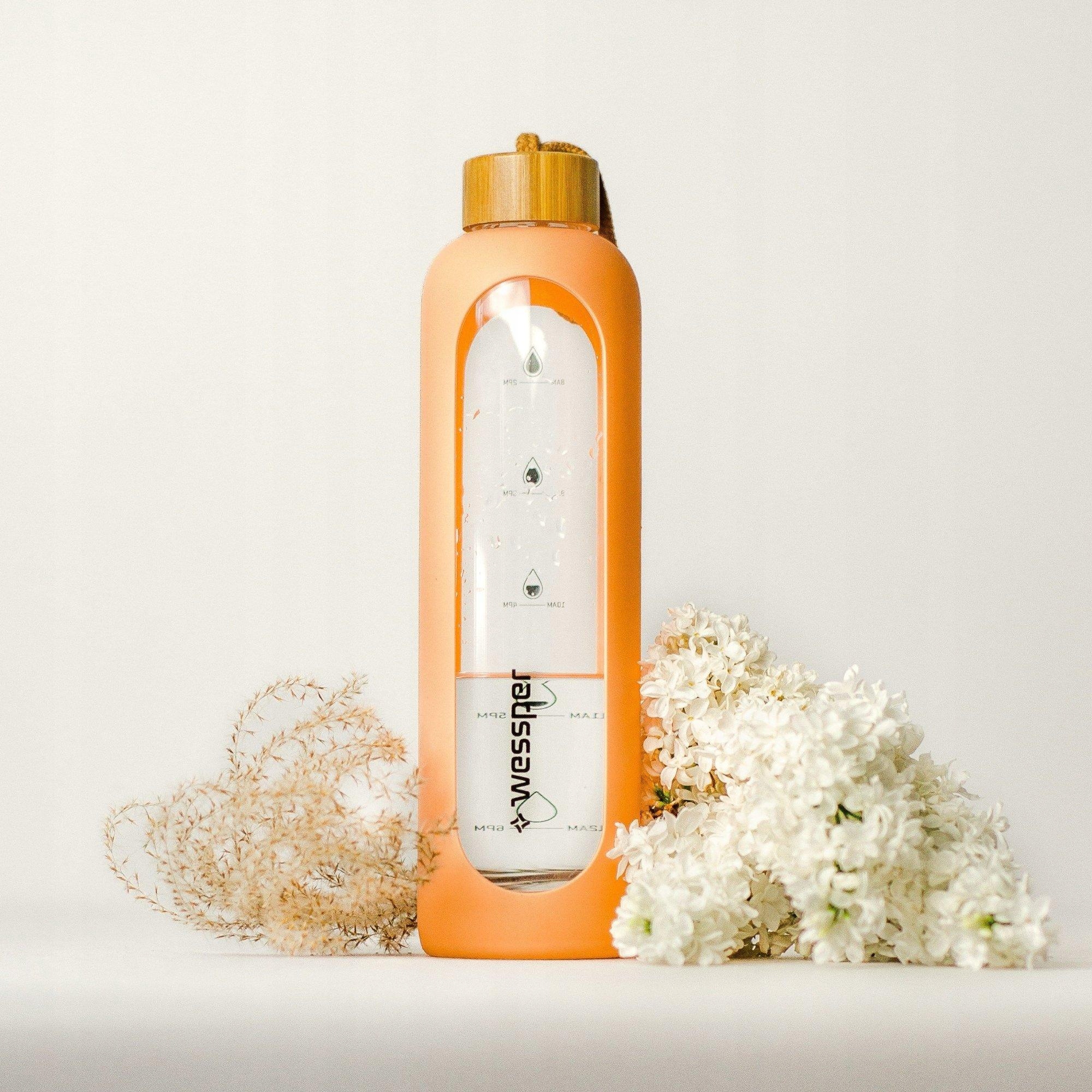 BUTELKA SZKLANA NA WODĘ ETUI 1000ml BRZOSKWINIOWA BIDON Rodzaj butelka