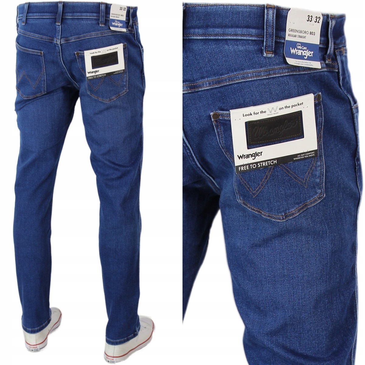 Wrangler Greensboro Jeansy Proste Regular " Olimpia" W31 L30