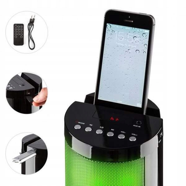 Kolumna stojąca Auna Light Up czarna Kod producenta 10004932