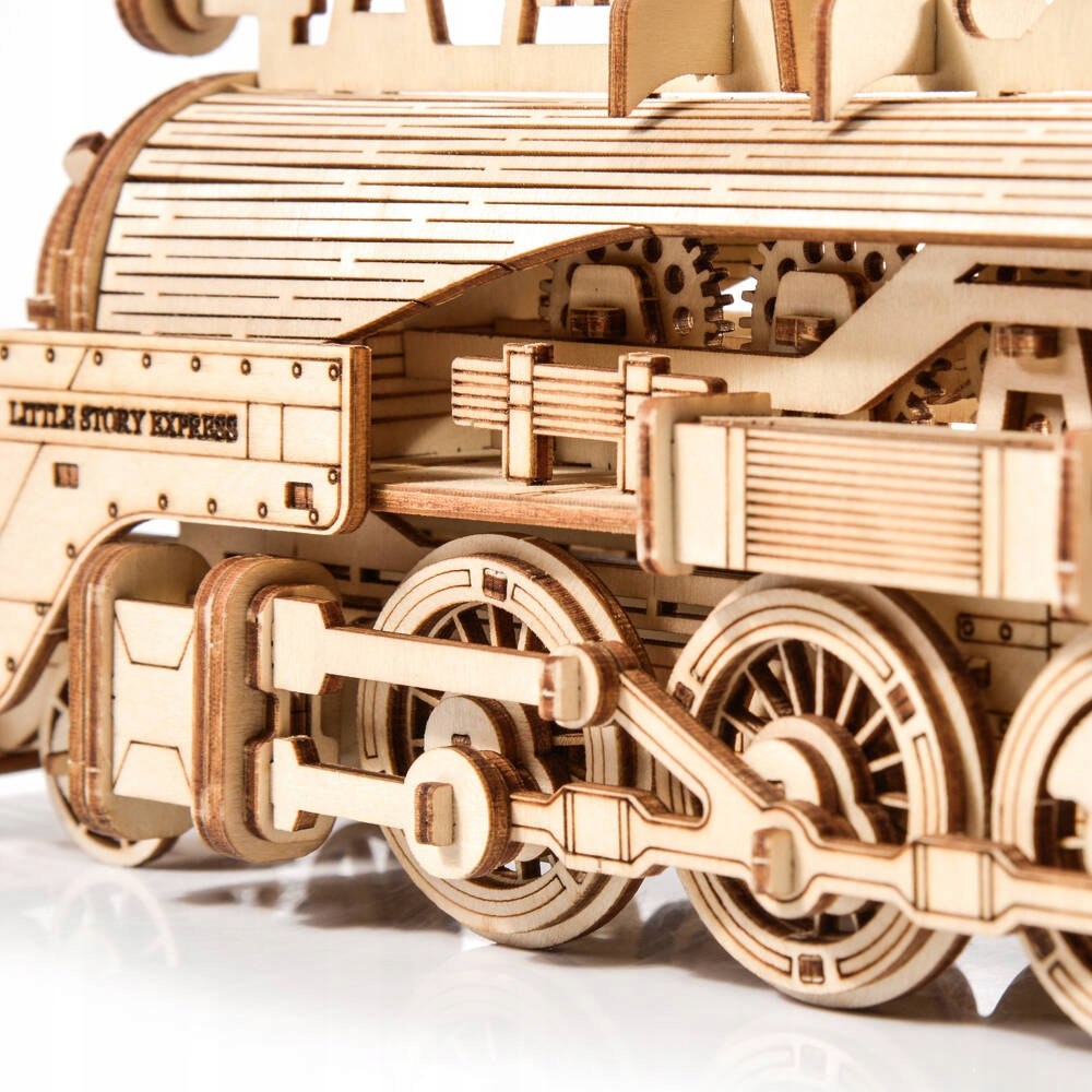LITTLE STORY DREWNIANE PUZZLE 3D - MODEL LOKOMOTYWY PAROWEJ Liczba elementów 279