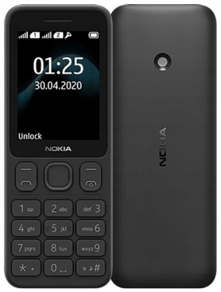 Telefon komórkowy Nokia 125 Dla Seniora Czarny