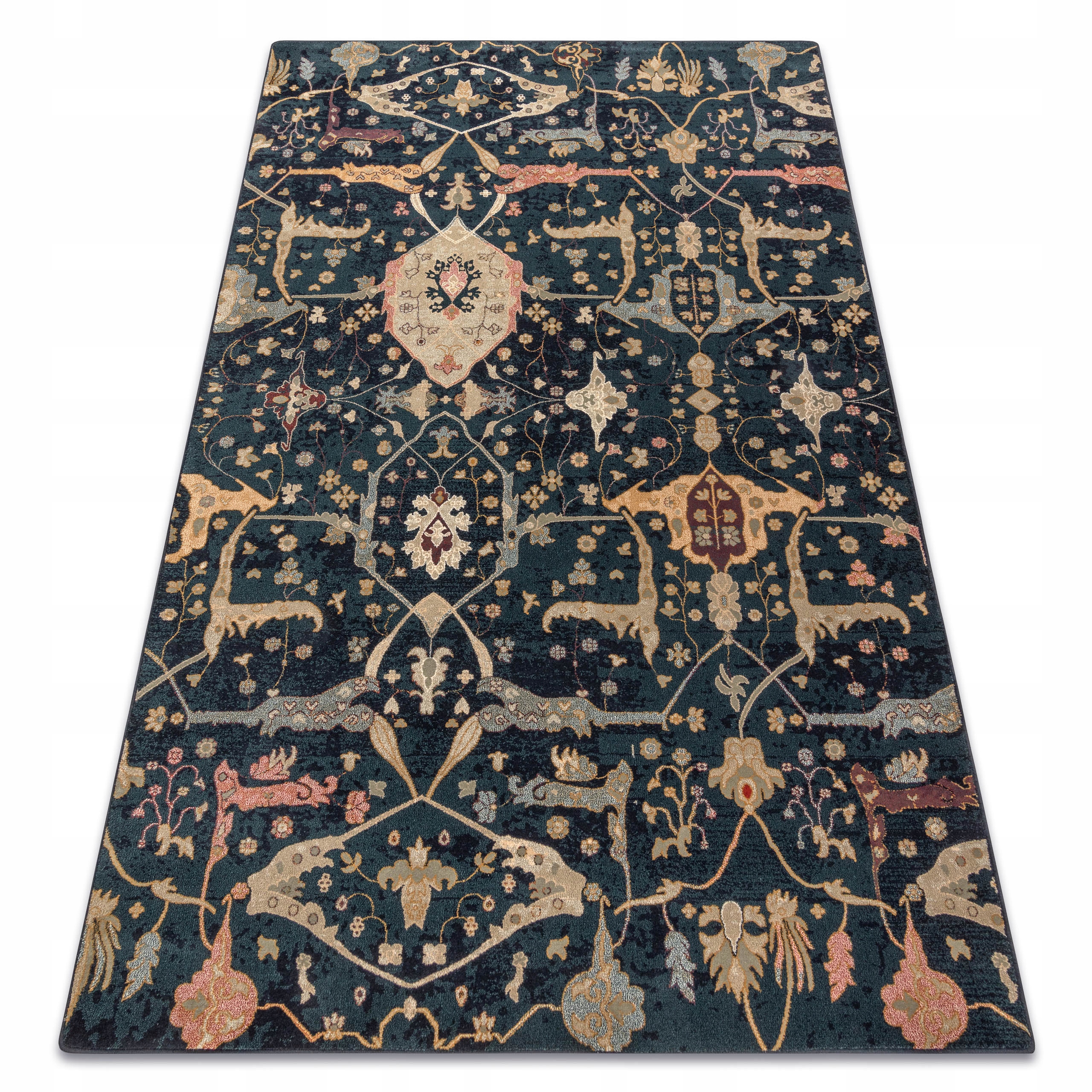 Dywan Polonia 200x300 cm Orientalny granat Wełna #POL332