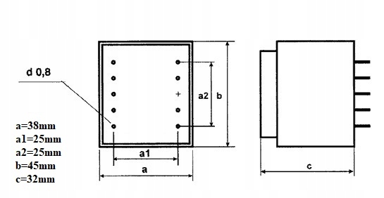 Transformator sieciowy 24V 6W TEZ6/D BREVE Kod producenta TEZ 6.0/D
