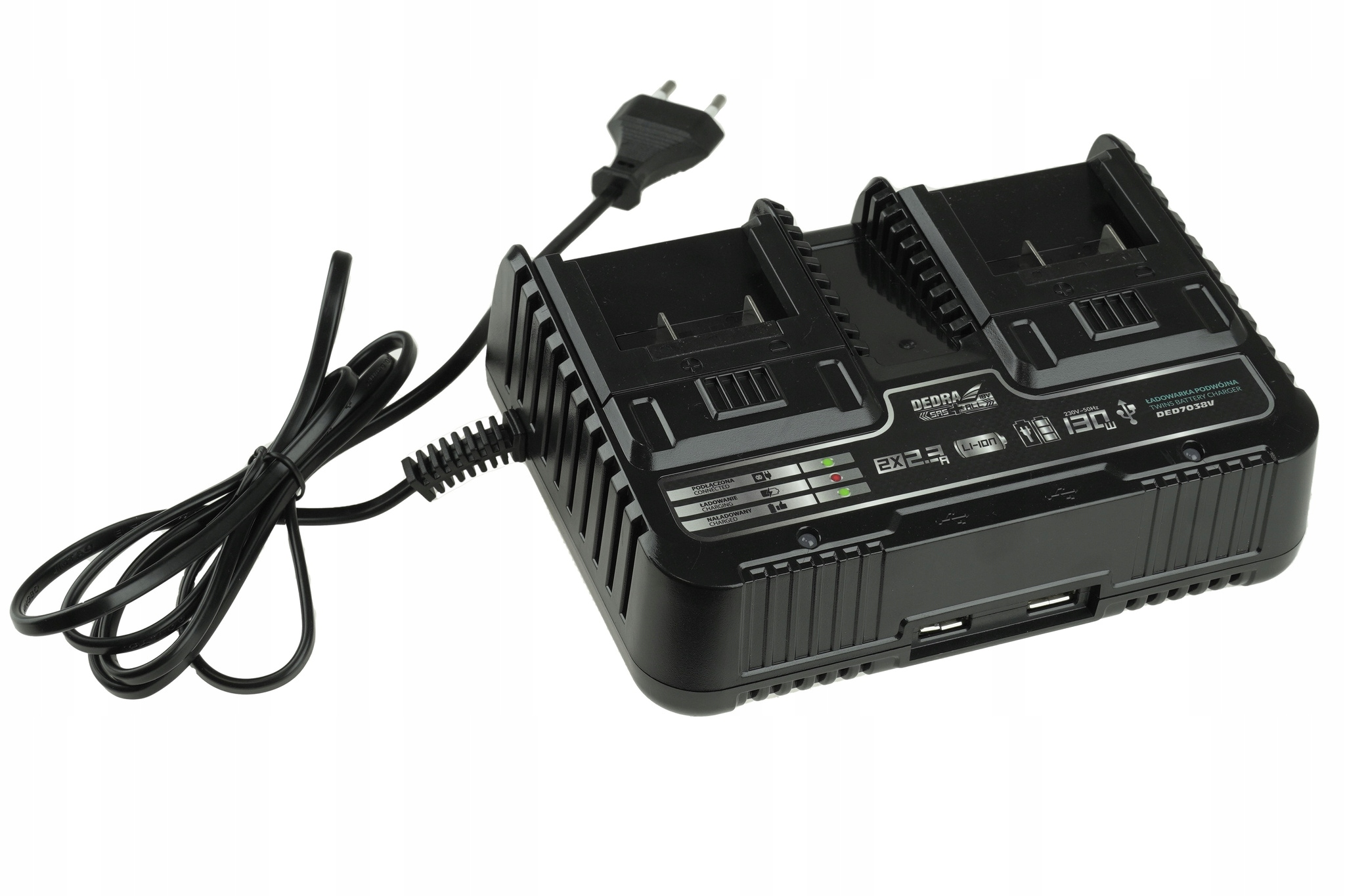 ŁADOWARKA PODWÓJNA 2x2,3A system SAS+ALL Dedra