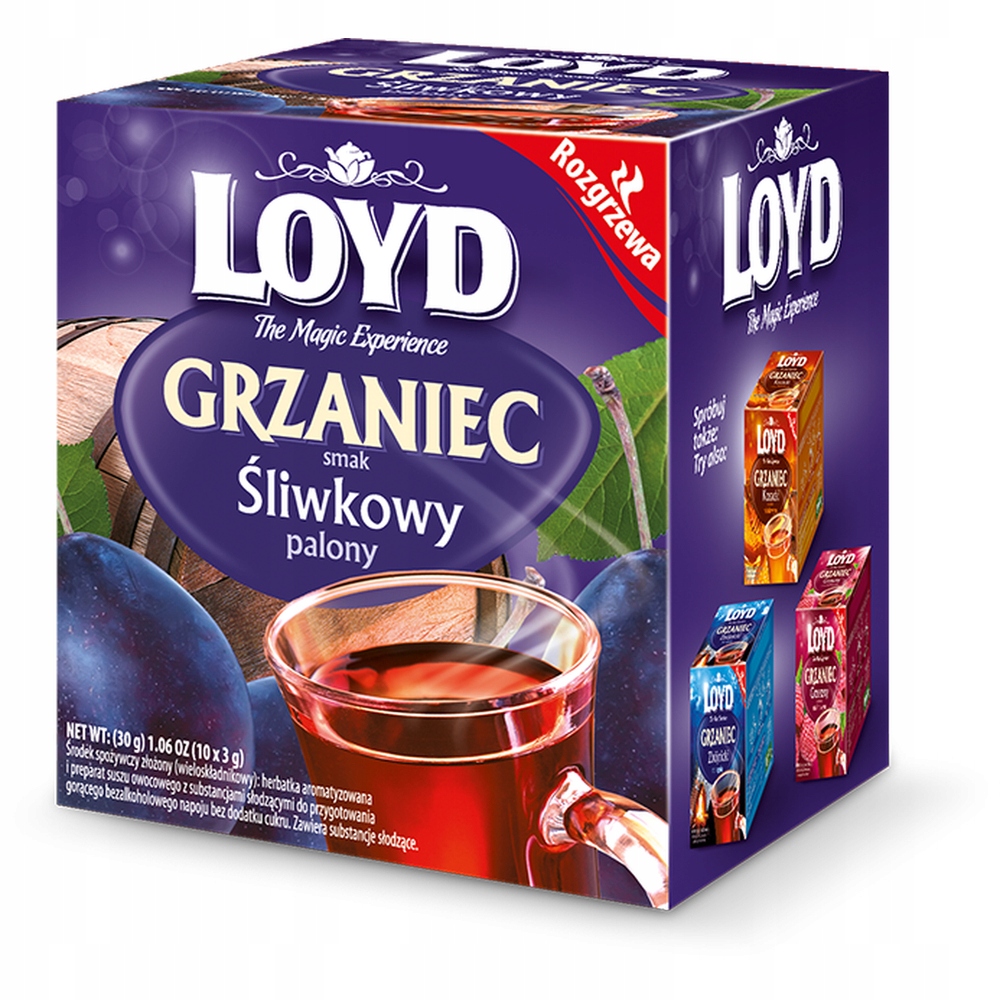 Levně 13 x Loyd Tea Grzaniec švestkový 10 sáčků
