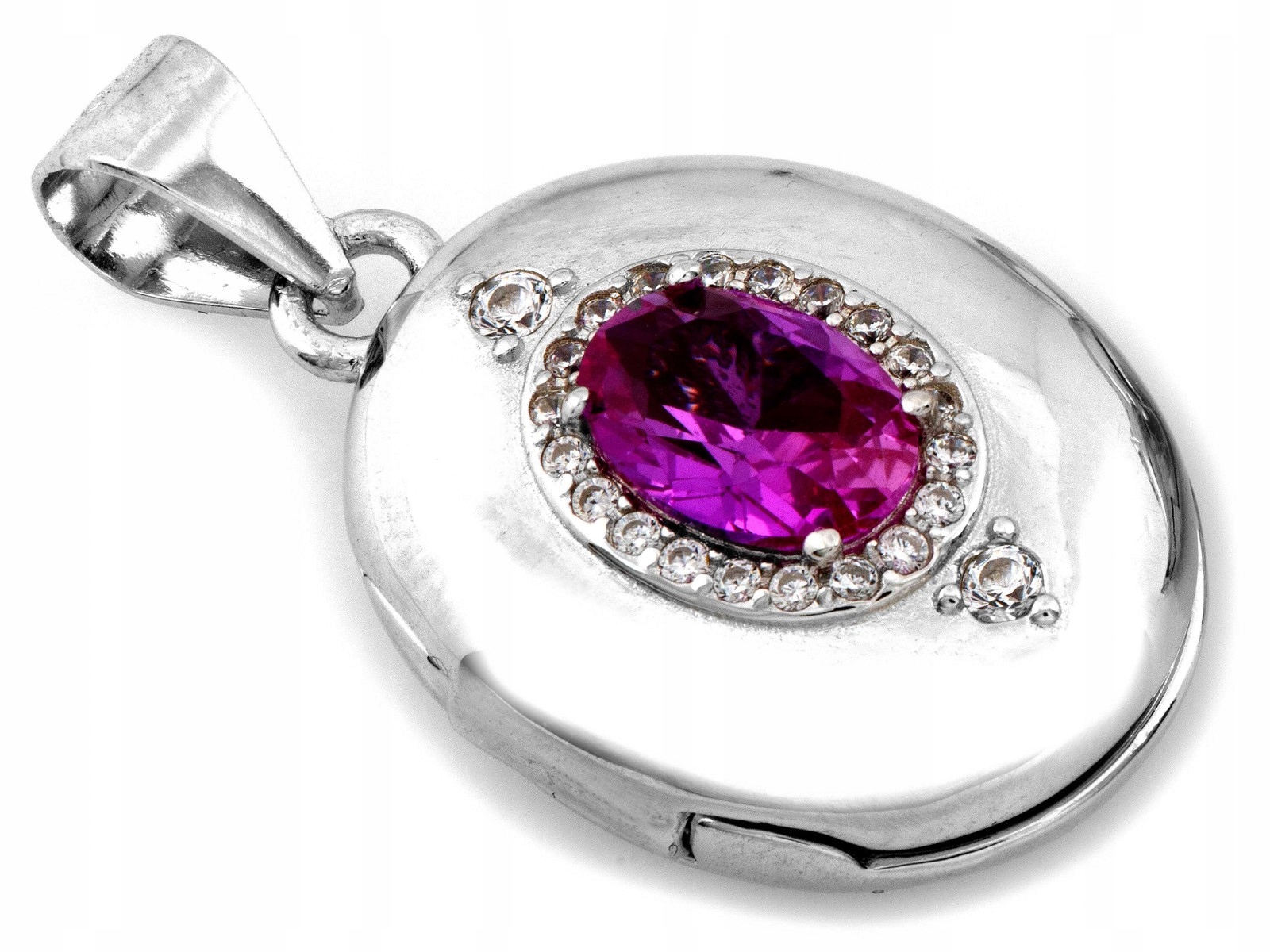 Stříbrný přívěsek 925 ovál moderní lesklý