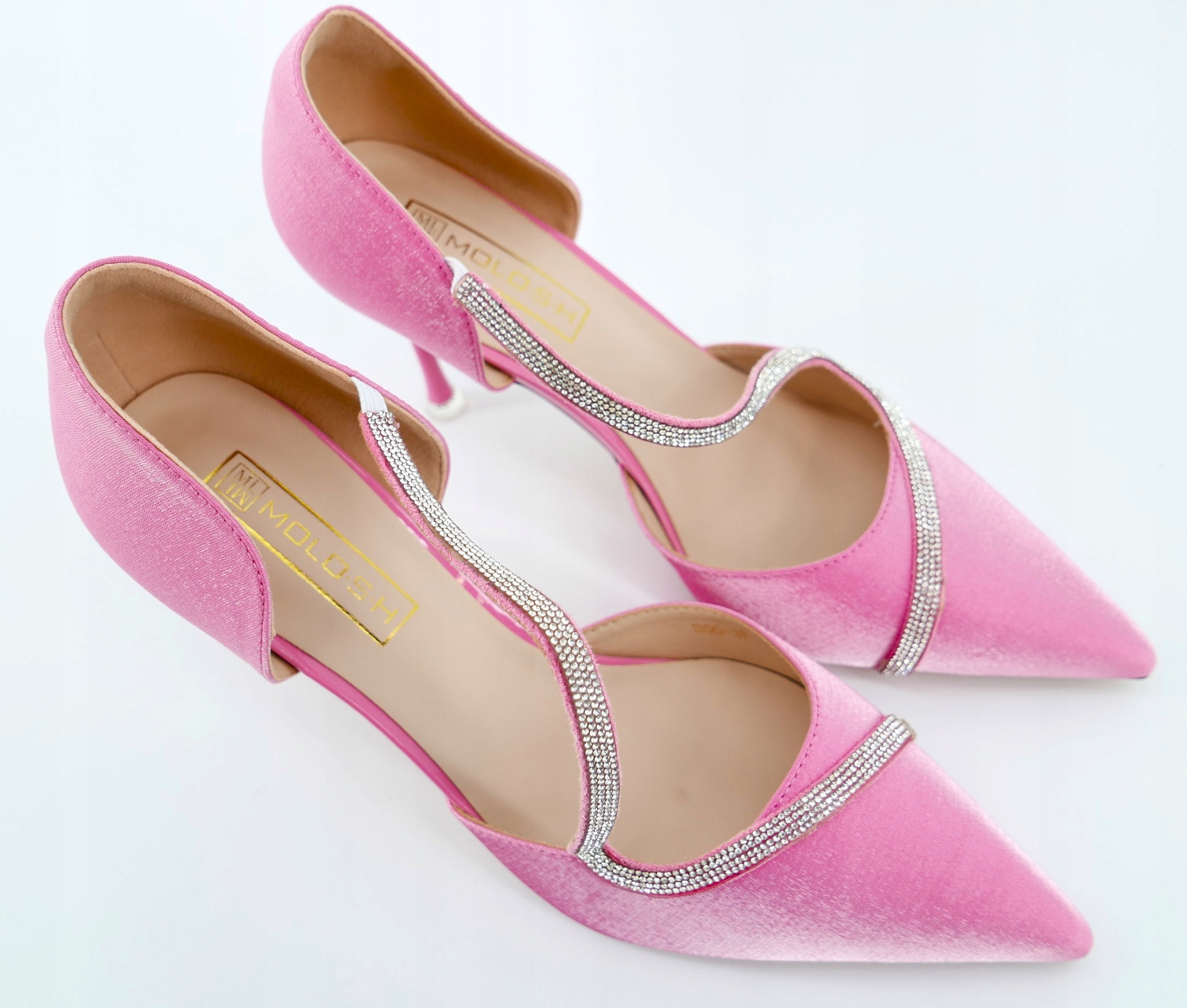 Růžové Saténové Molo S Zirkony R35