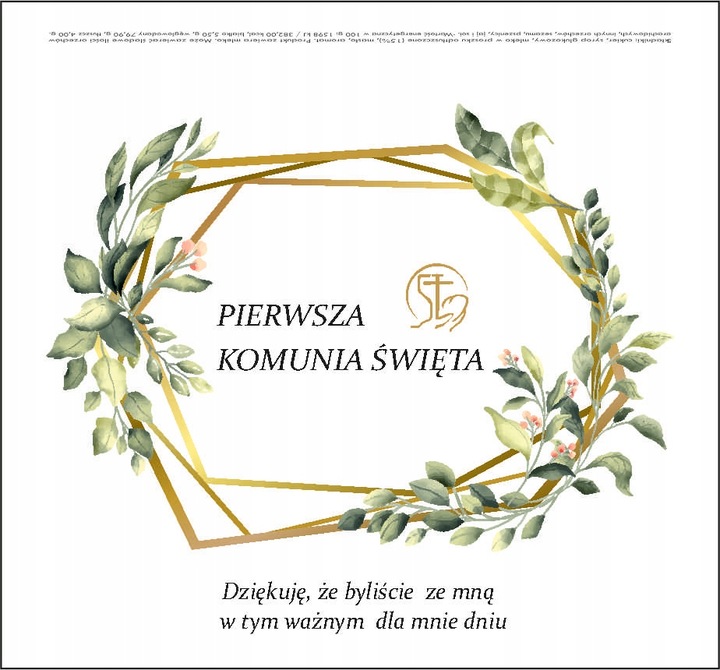 KRÓWKI PAMIĄTKA PIERWSZEJ KOMUNI ŚWIĘTEJ - !!! WYSYŁKA EXPRESS !!! - 1KG Marka inna