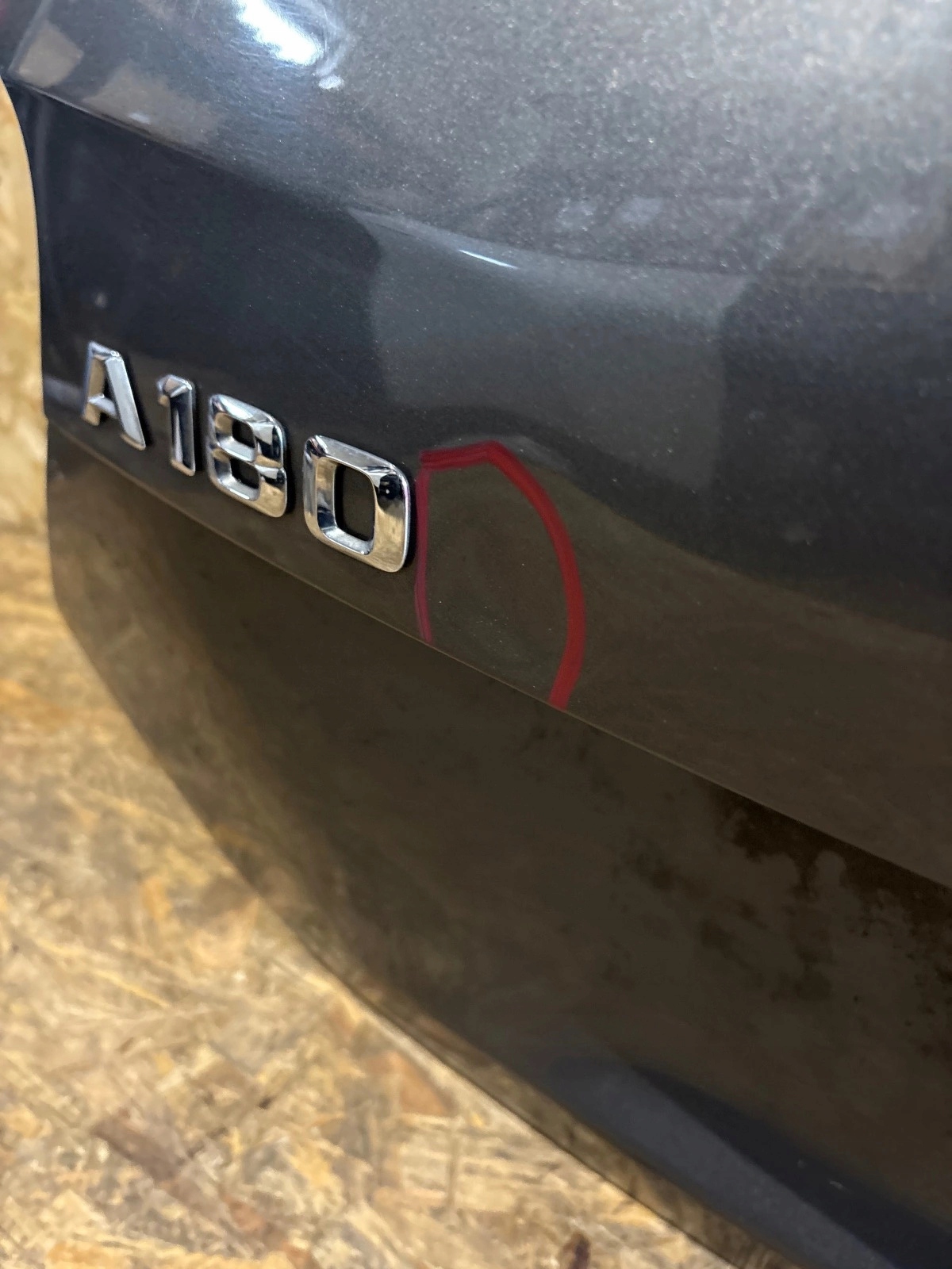 trunk door boot mercedes A klasa W176 grey