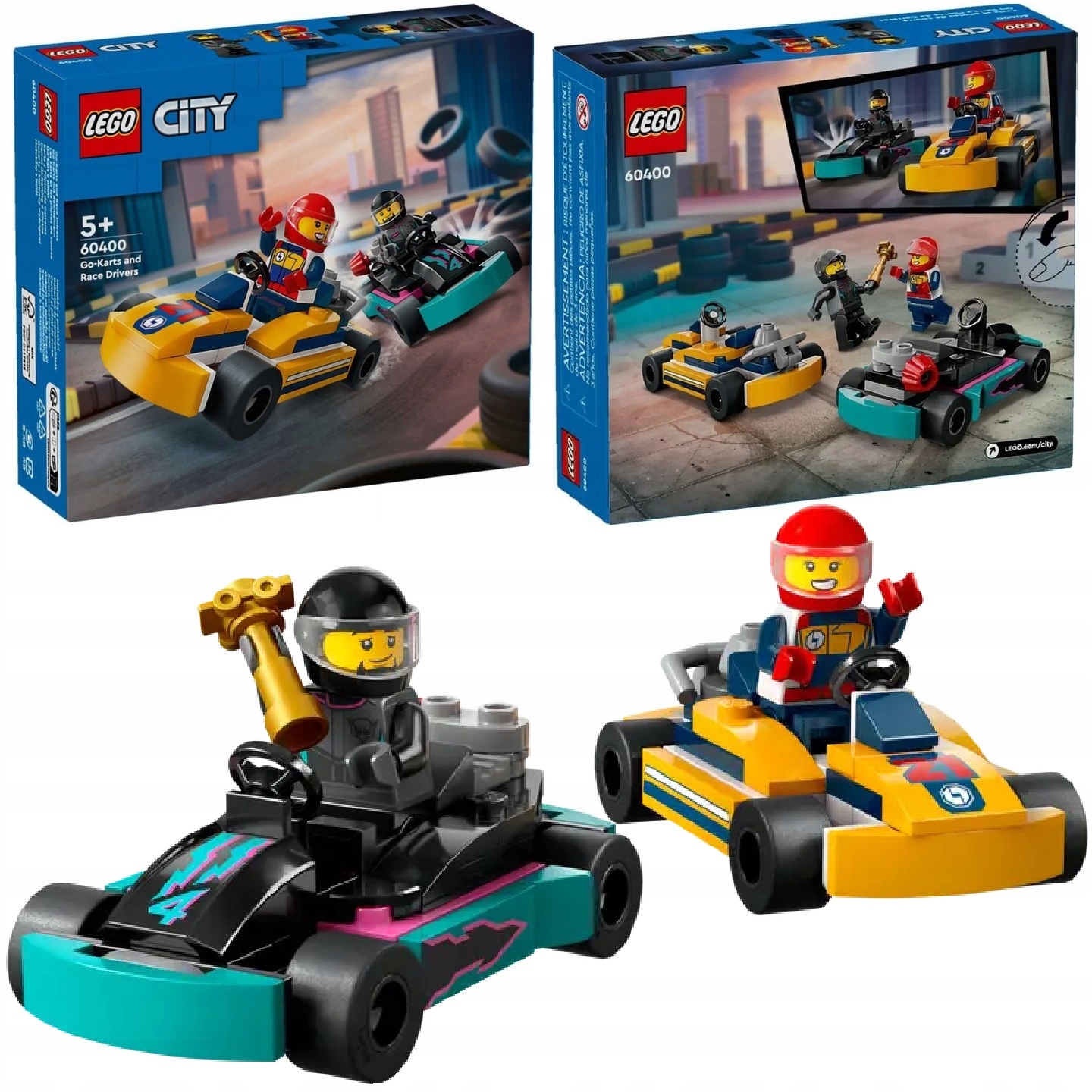 LEGO CITY 60400 GOKARTY I KIEROWCY WYŚCIGOWI + KATALOG LEGO W WERSJI PDF