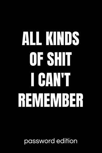 Lushy Notebooks, Kate All Kinds Of Shit I Can't Remember Password Edition: