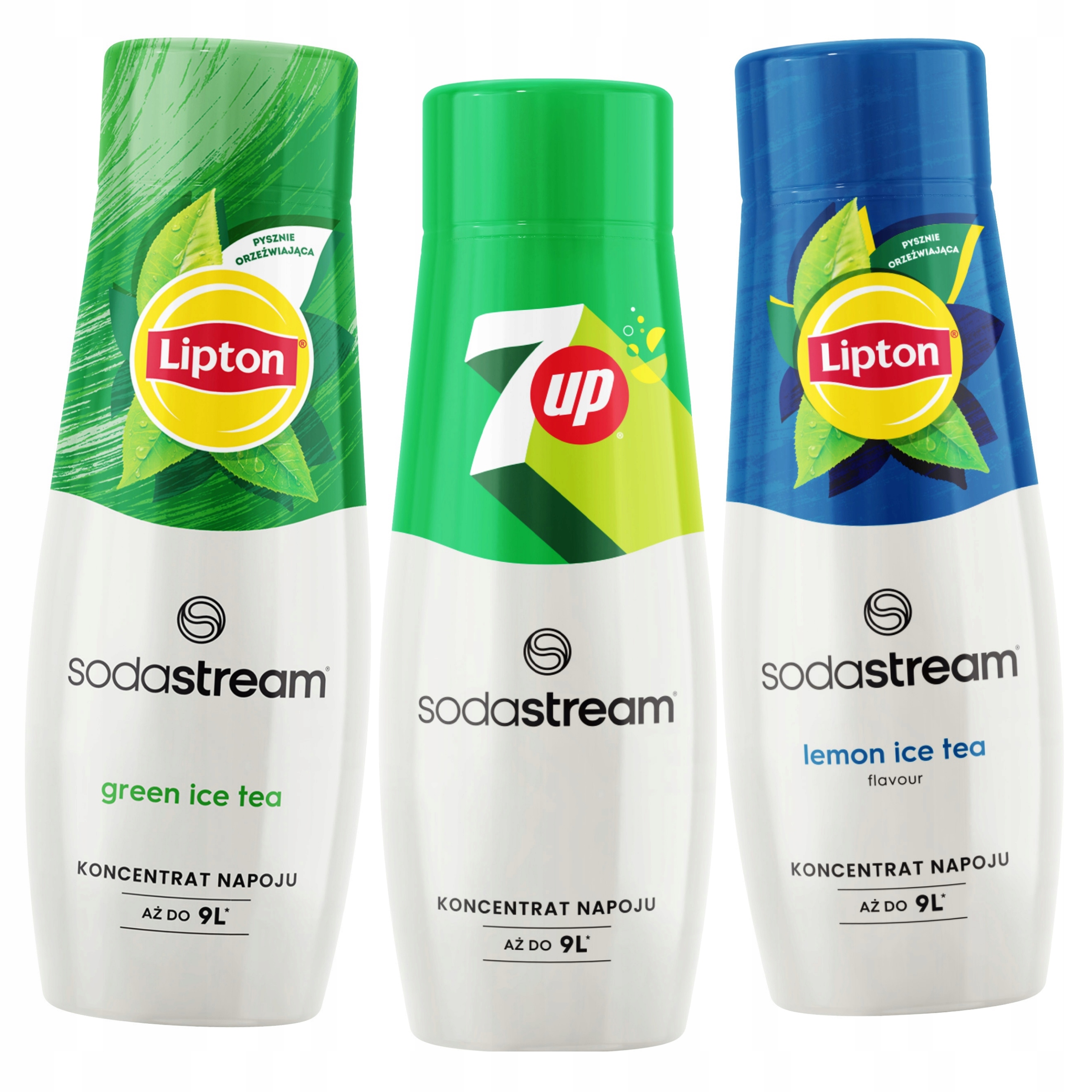 Sada 3 koncentrátů SodaStream Čaj Lemon+Green+7UP