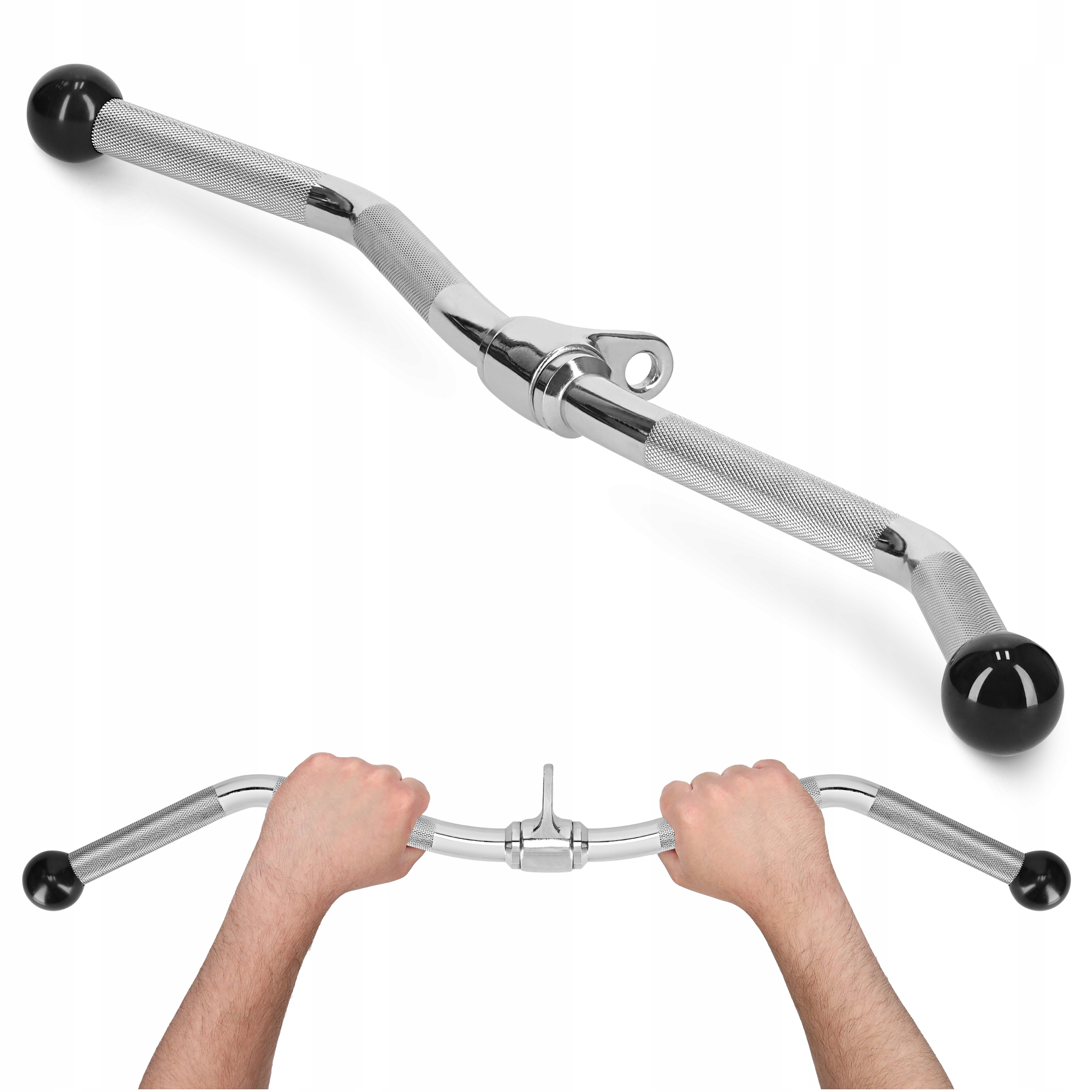 Hrazda Držák Pro Vlek Atlasu Zakřivený Dlouhý Ocelový Cvičení Posilovna