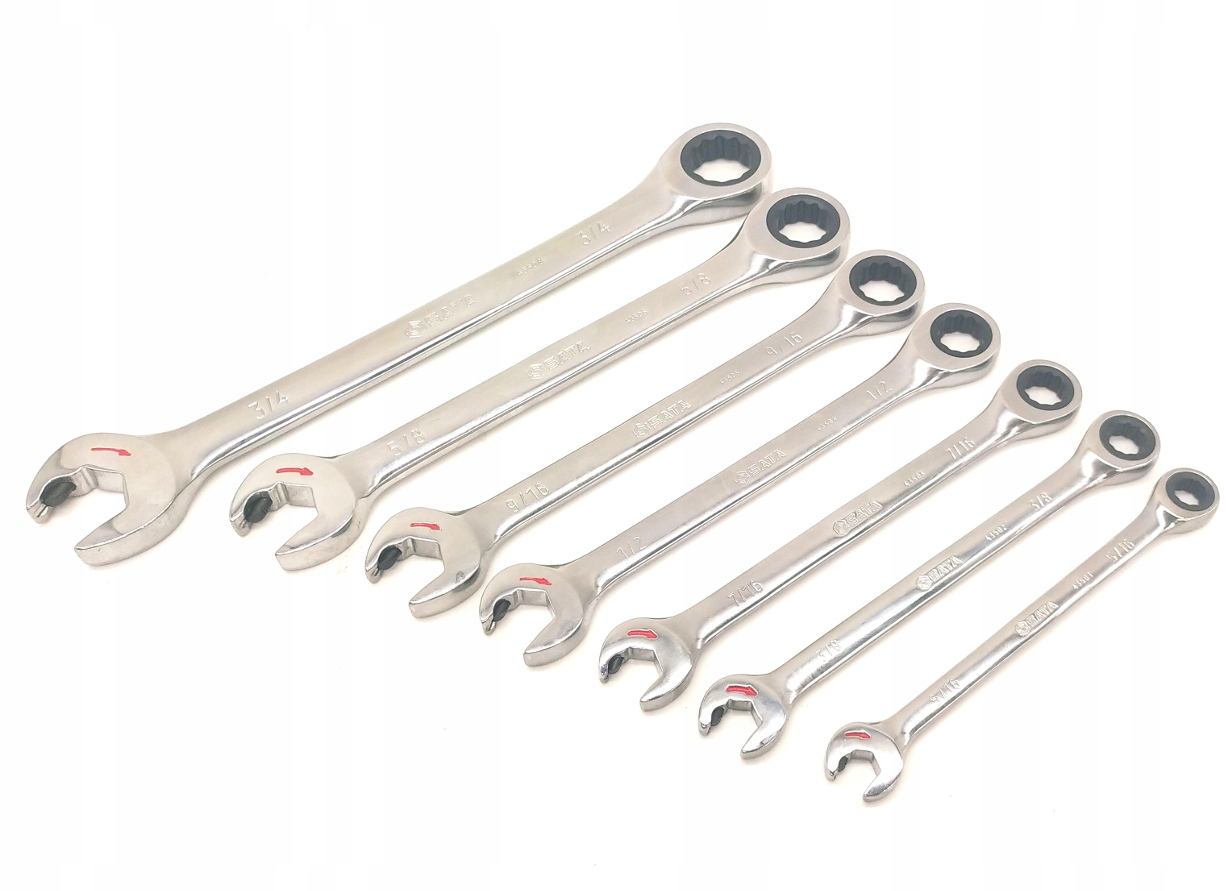 KLUCZE PLASKO OCZKOWE Z GRZECHOTKA CALOWE 5 16 3 4 Number of Elements sets