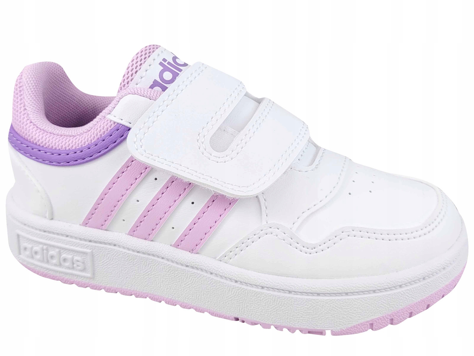 Adidas Hoops 3.0 Cf IF7734 Buty Dziecięce Trampki Na Rzepy Białe