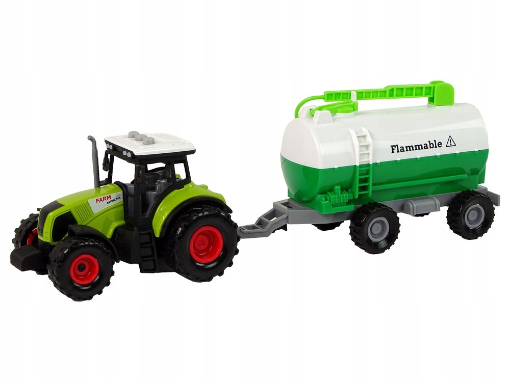 Traktor dla Dzieci z Przyczepką Cysterna Autko Farma Marka LEANToys
