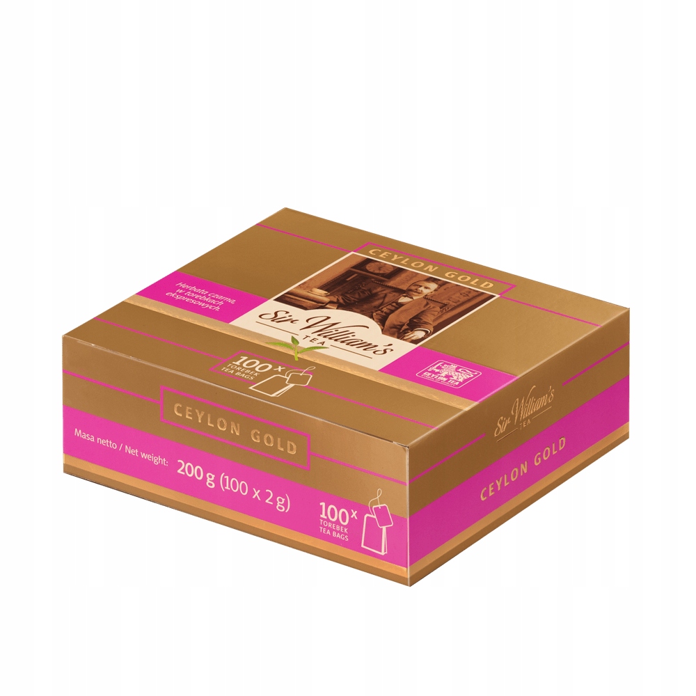 Levně Sir William's Tea Ceylon Gold 100 sáčků
