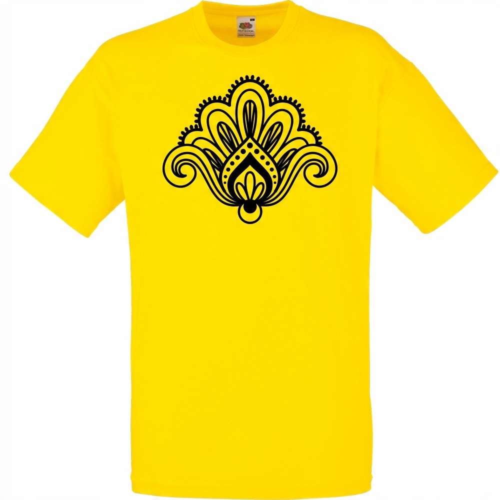 

Koszulka mandala symbol M żółta jaskrawa