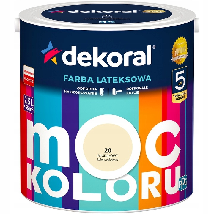 

Farba Dekoral Moc Koloru Migdałowy 5L