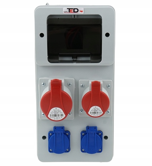 Stavební Rozvaděč 400V 32A/5P 400V 16A/5P 2 X 250V 16A 6 M