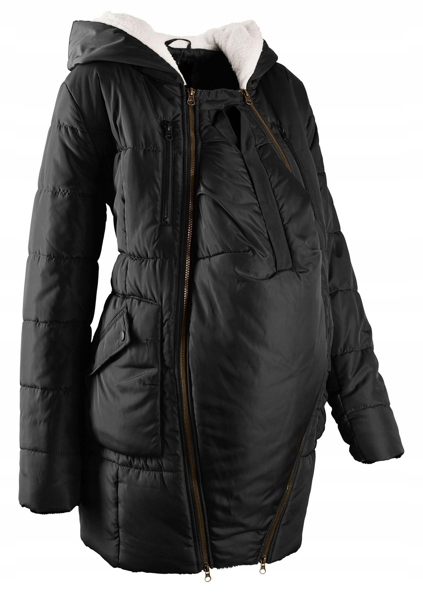 Bonprix mql CZARNA KURTKA CIĄŻOWA 46