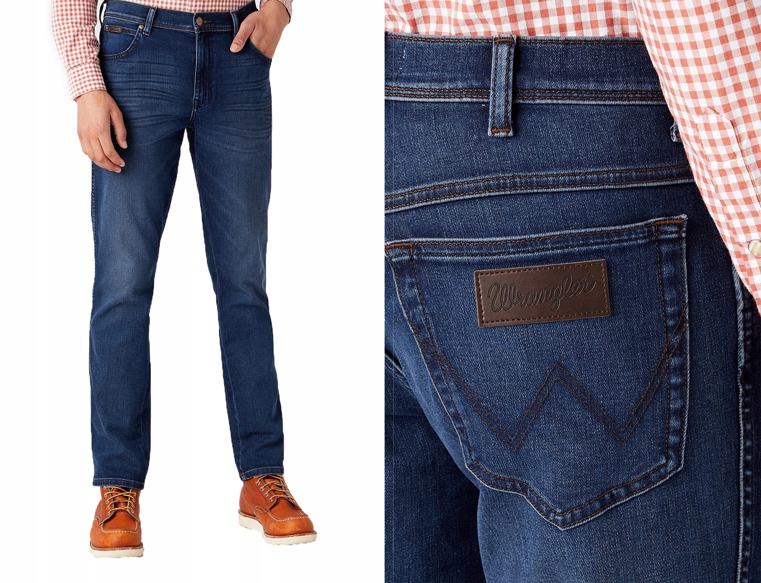 Wrangler Texas pánské zúžené džínové kalhoty Silkyway Slim W46 l32