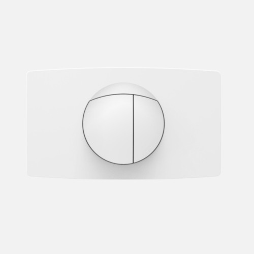 Splachovací tlačítko pro Wc Sanit velké dělené bílé 338x196 mm