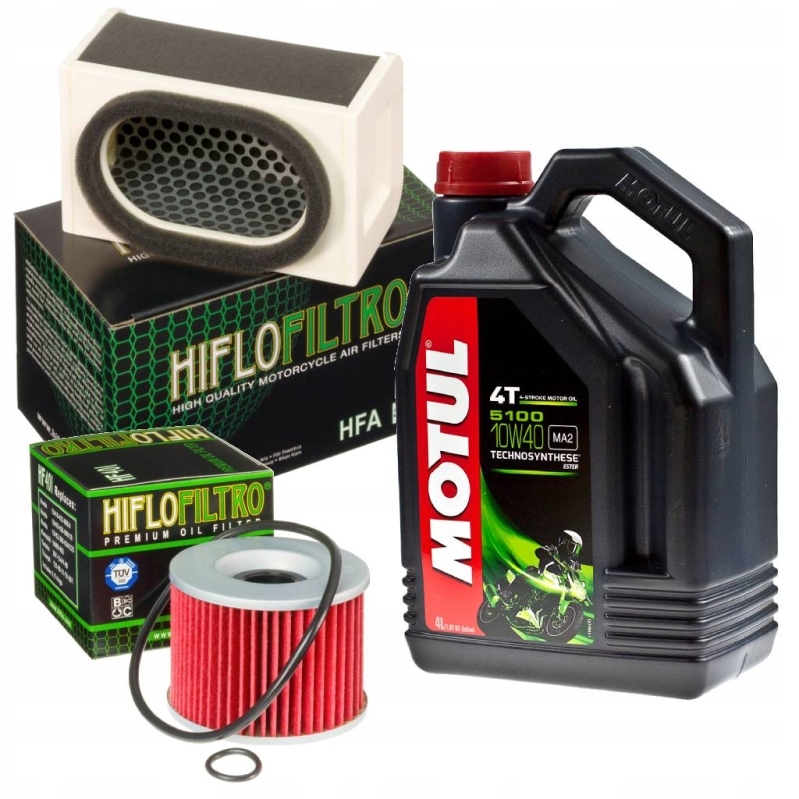 Sada filtrov Hiflo olej Motul 5100 Kawasaki GT550 87-01 komplet